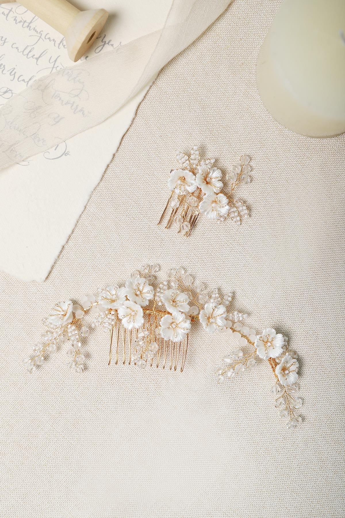 Handmade Bridal Hair Accessories - Hair Side Combs