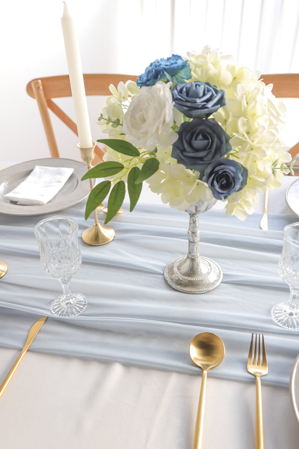 Wedding Reception & Altar Decor, Chiffon Wedding Table Runner 29"w x 10ft - 6 colors